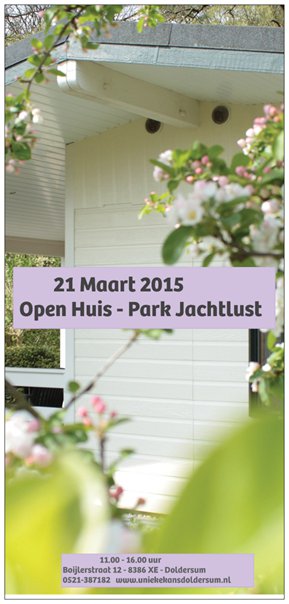flyer voorkant opendag maart chaletpark definitief